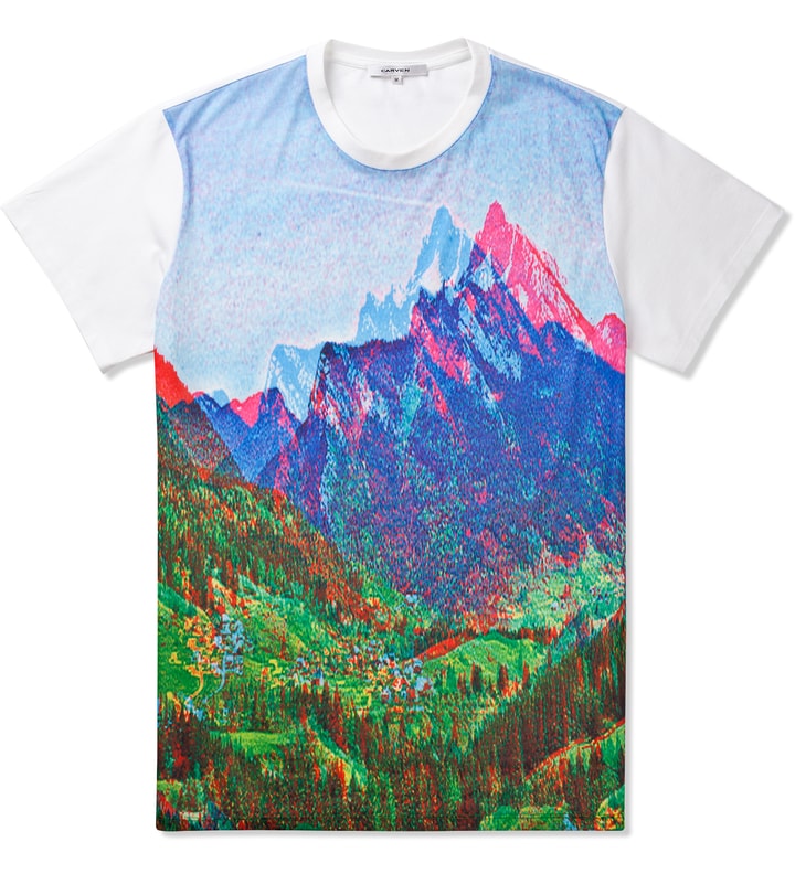 Multicolor Mountain Printed Jersey T-Shirt Placeholder Image