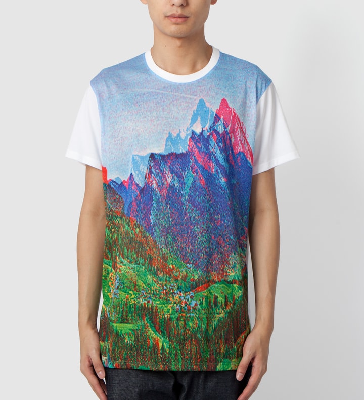 Multicolor Mountain Printed Jersey T-Shirt Placeholder Image