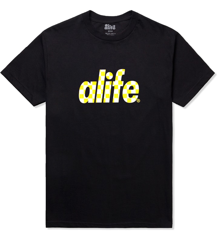 Black Alife Checkerboard Logo T-Shirt Placeholder Image