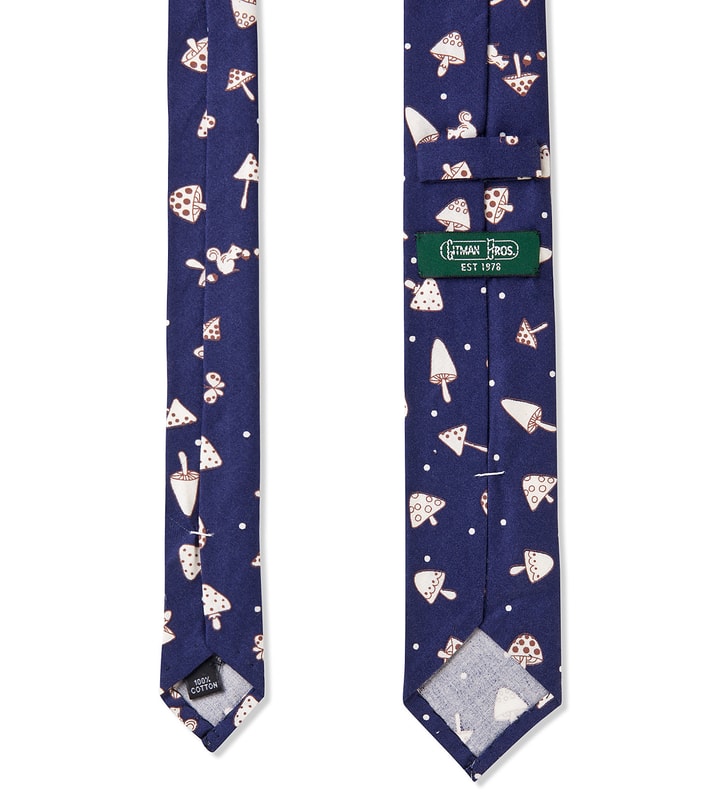 Navy Mushroom Necktie Placeholder Image