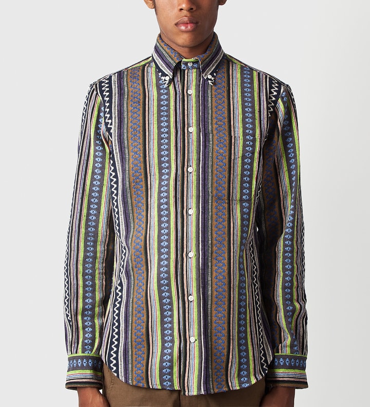 Multi Color Pattern Button Down Shirt Placeholder Image