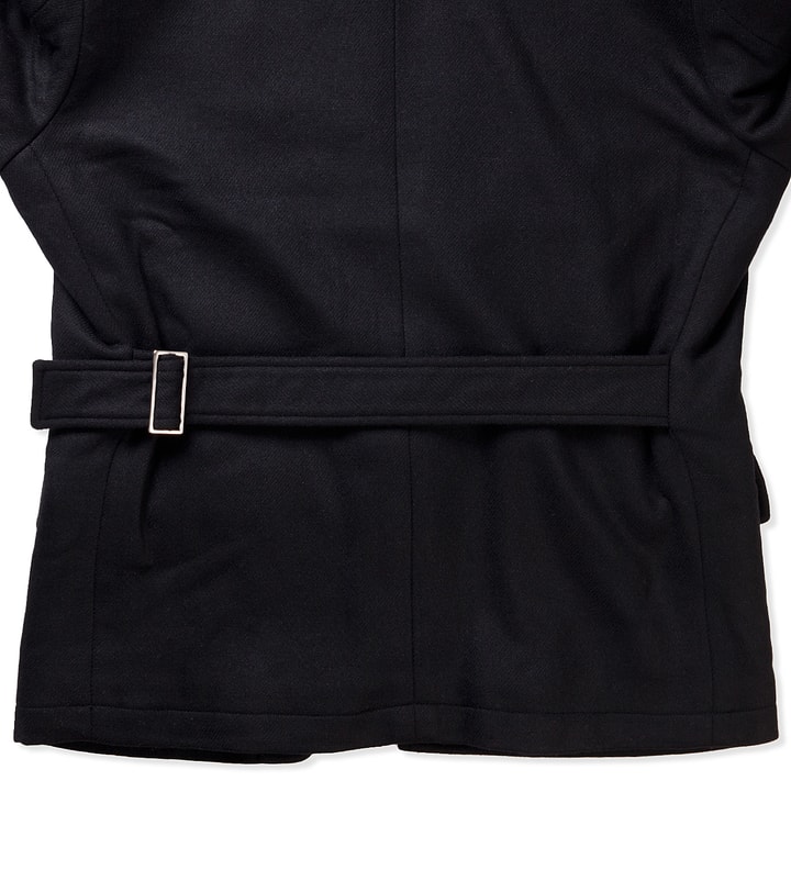 Black Cinched Waist Varsity Jacket Placeholder Image