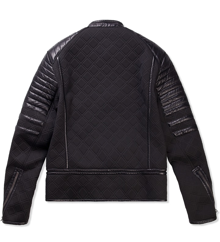 Black Padded Moto Cross Jacket w/ Waist Harness Placeholder Image