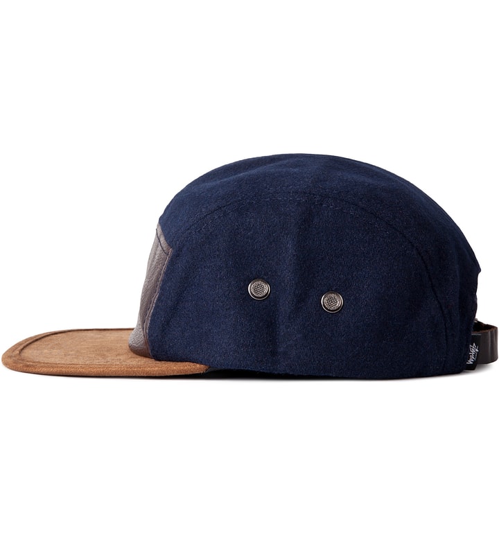 Navy Stussy Lux Camp Cap  Placeholder Image