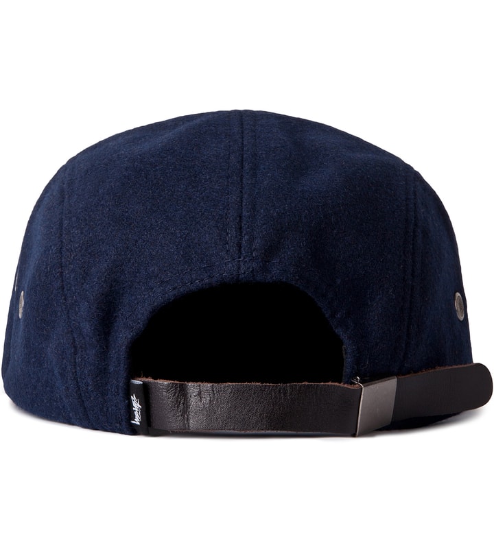 Navy Stussy Lux Camp Cap  Placeholder Image