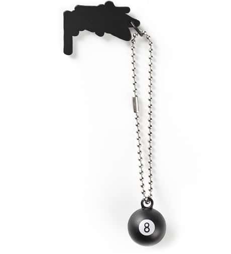 Stüssy Black 8-Ball Stock Keychain HBX Globally Curated