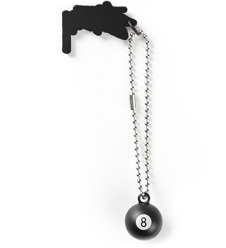 Black 8-Ball Stock Keychain Placeholder Image