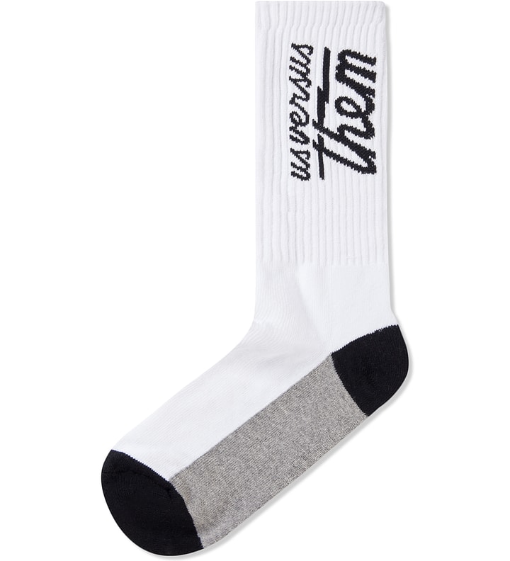 White Magnum Crew Socks Placeholder Image