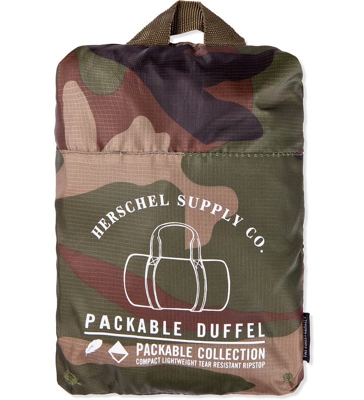 Woodland Camo Packable Duffle Bag Placeholder Image