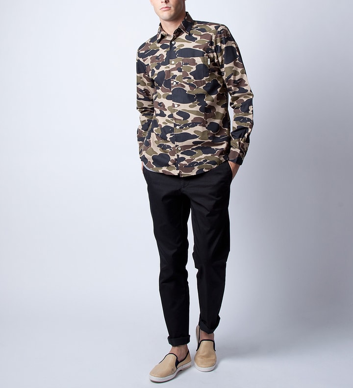 Camo Isle Stone Washed L/S Camo Shirt Placeholder Image