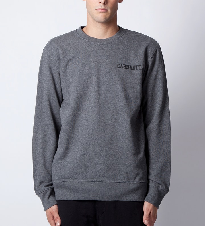 Dark Grey Heather/Black College Sweater Placeholder Image