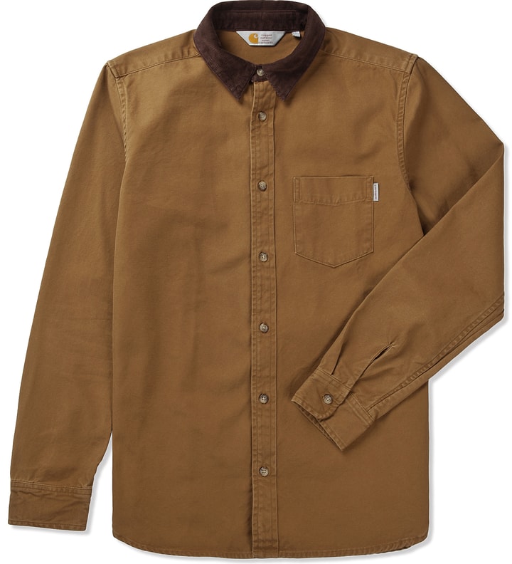 Hamilton Brown Mill Washed L/S Town Shirt Placeholder Image