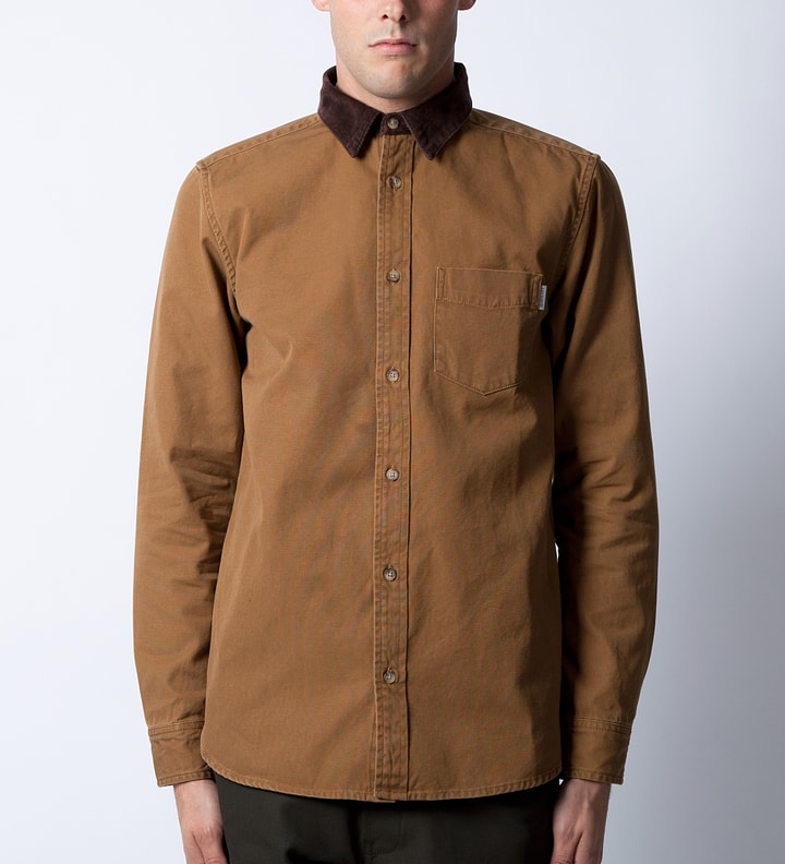 Hamilton Brown Mill Washed L/S Town Shirt Placeholder Image