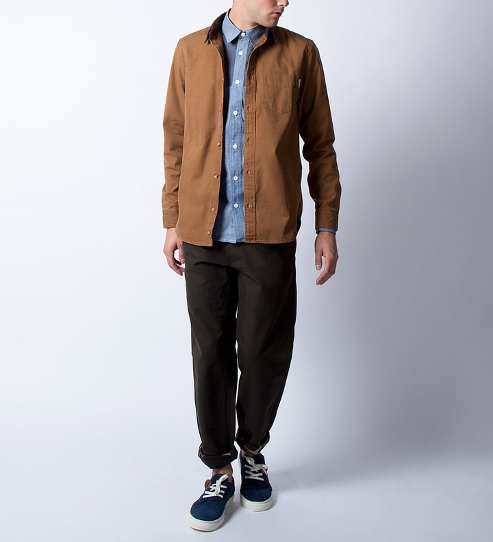 Hamilton Brown Mill Washed L/S Town Shirt Placeholder Image