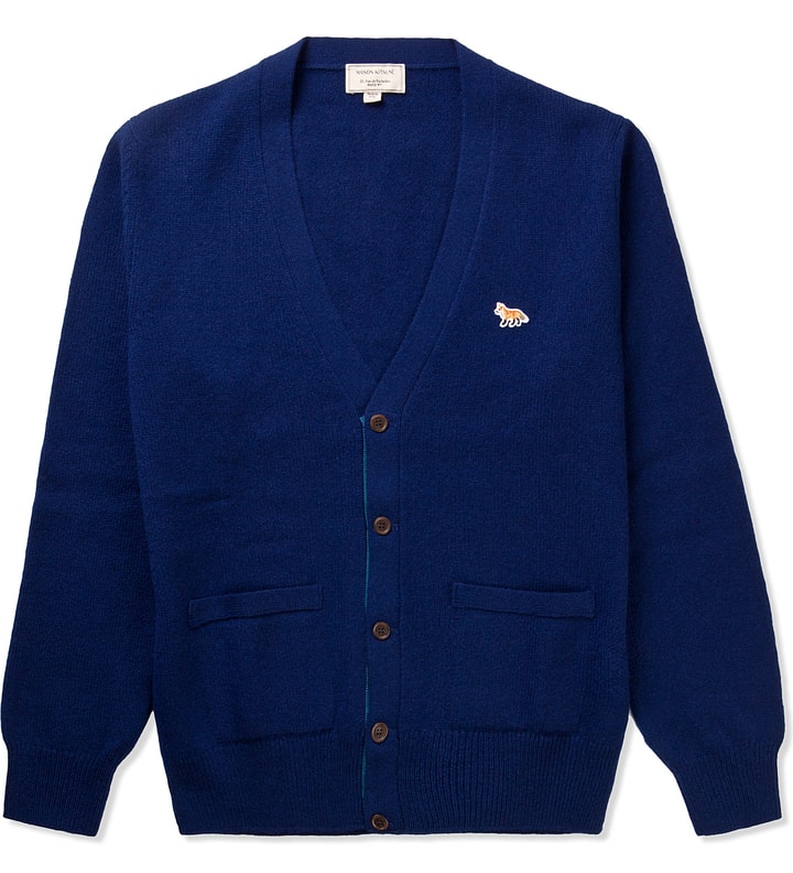 Navy Classic Cashmere Cardigan  Placeholder Image