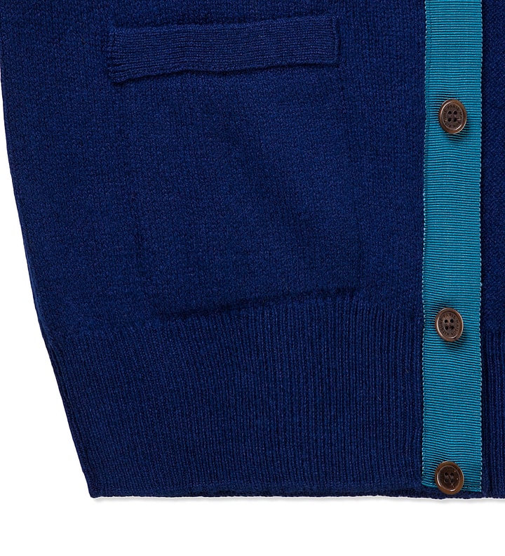 Navy Classic Cashmere Cardigan  Placeholder Image