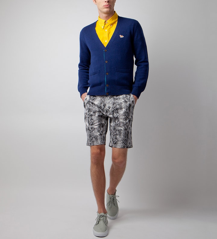 Navy Classic Cashmere Cardigan  Placeholder Image
