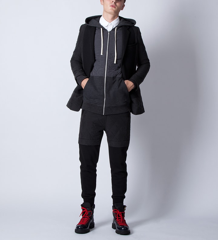 Black Quilted Sweatpants  Placeholder Image