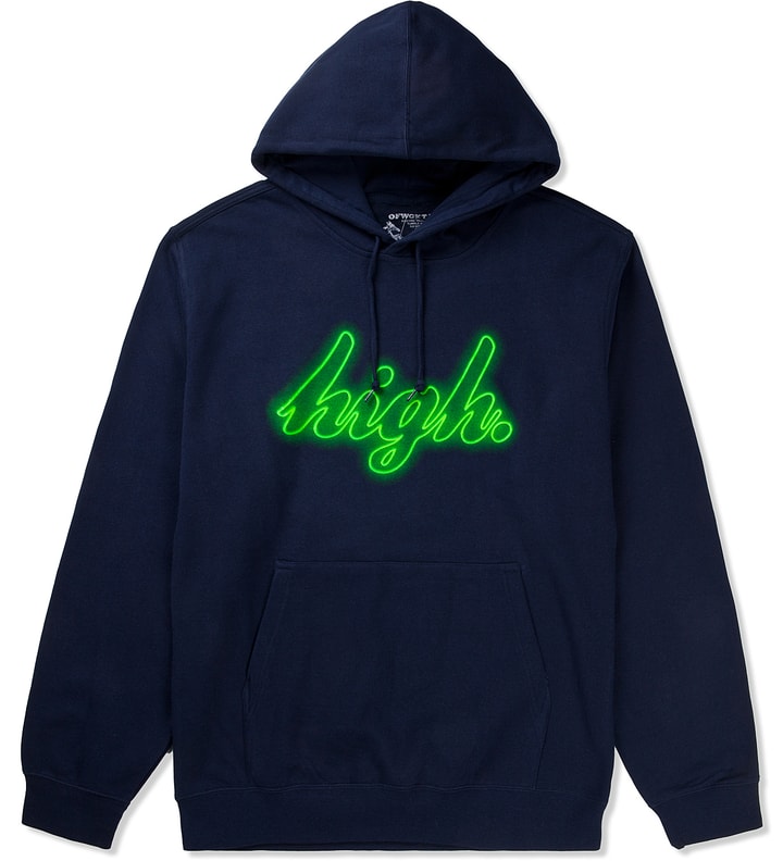 Navy High Neon Hoodie Placeholder Image