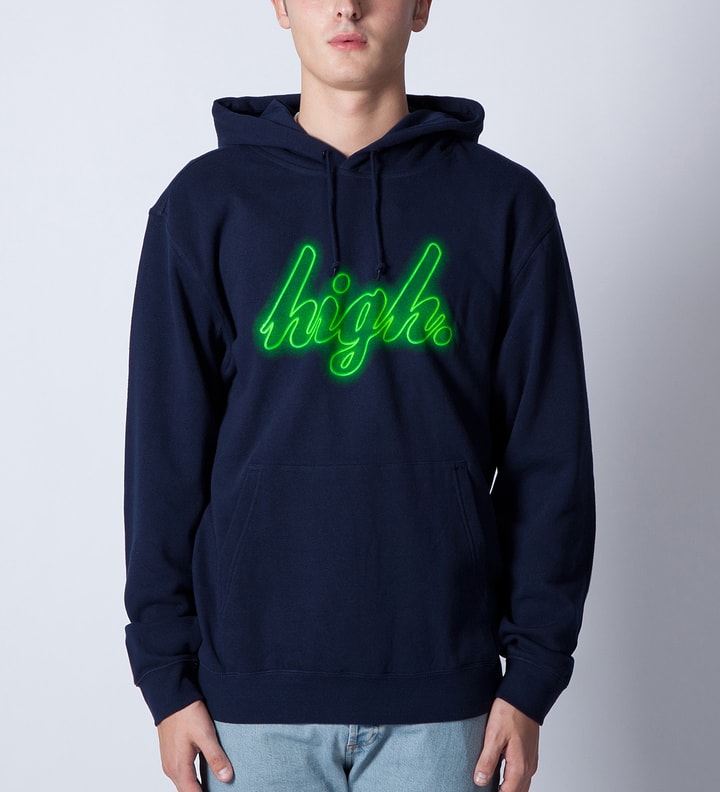 Navy High Neon Hoodie Placeholder Image