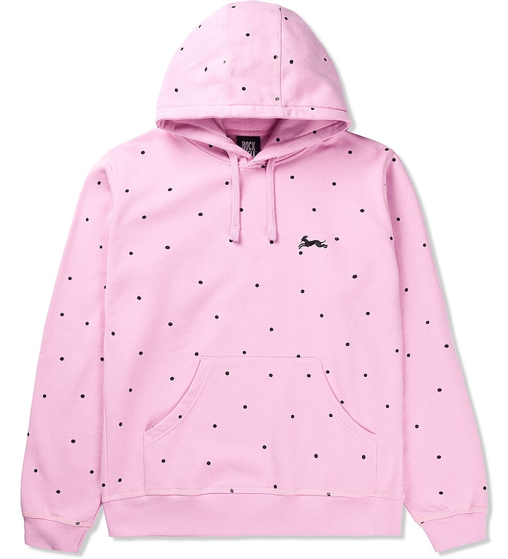 Pink Dotted Leap And Run Hoodie  Placeholder Image