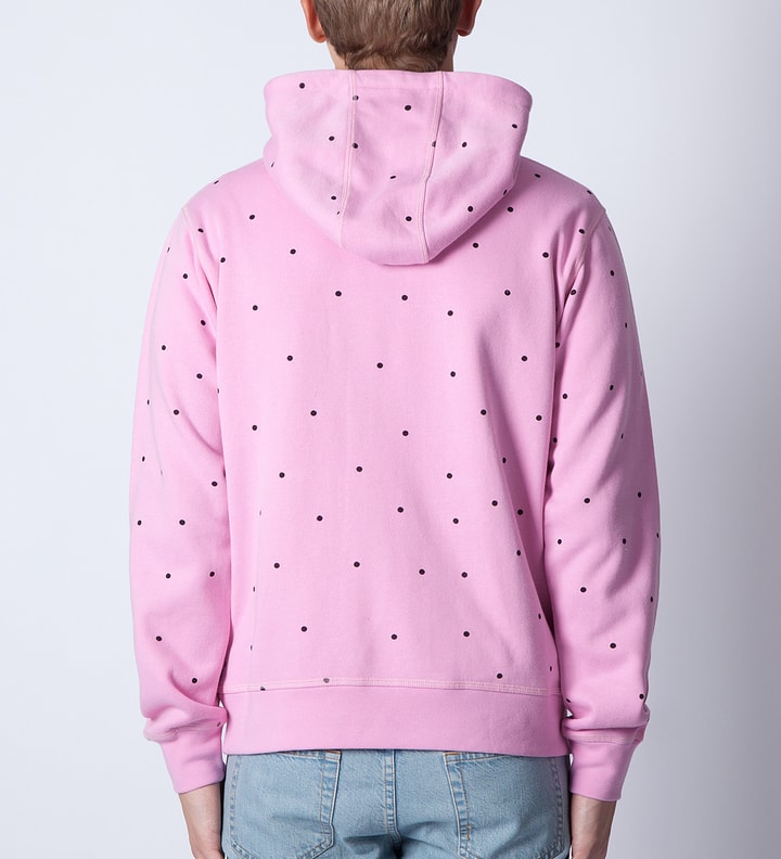 Pink Dotted Leap And Run Hoodie  Placeholder Image