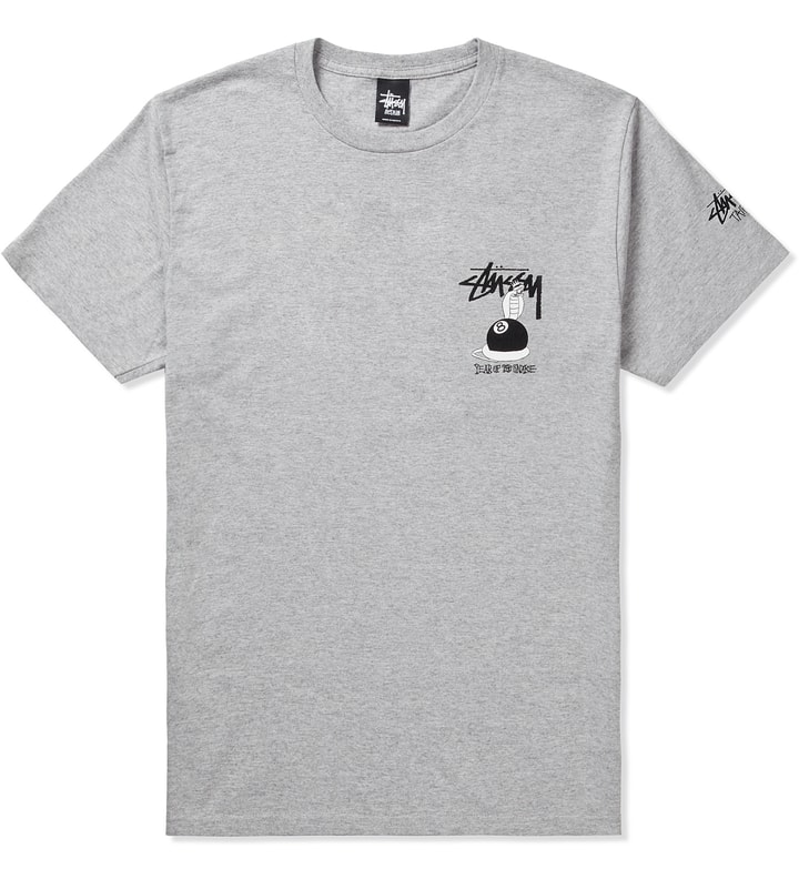 Heather Grey 8 Ball Snake T-Shirt Placeholder Image