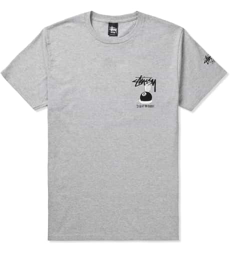 Stüssy Heather Grey Ball Snake T-Shirt HBX