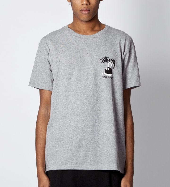 Heather Grey 8 Ball Snake T-Shirt Placeholder Image