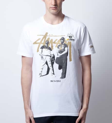 Stüssy - White Stussy x YO MTV RAPS! Eric B & Rakim T-Shirt | HBX 