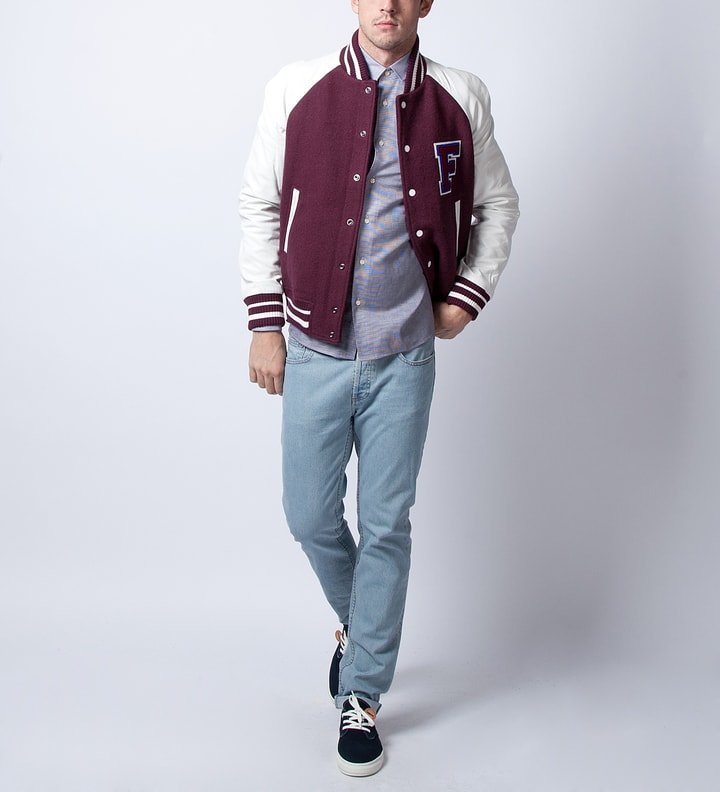 White Multi-Pattern Long Sleeve Shirt Placeholder Image