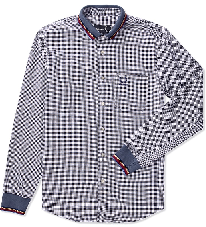 French Navy LS Shirt W/ Flat Knit Collar & Cuff Placeholder Image