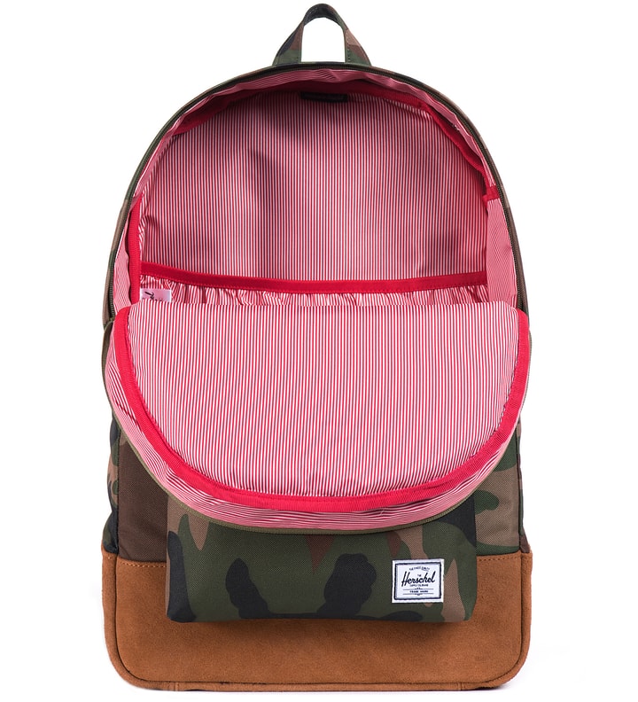 herschel backpack red suede Leather this timeless backpack is made for todays journeys Herschel Heritage Suede Backpack -