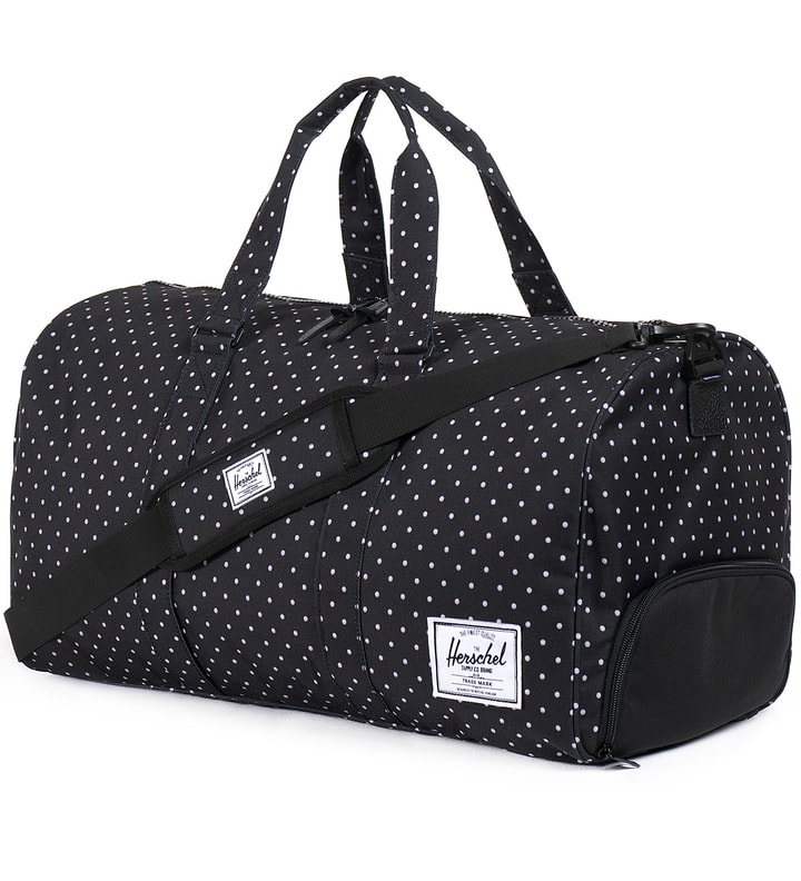 Black Polka Dot Novel Duffle Bag Placeholder Image