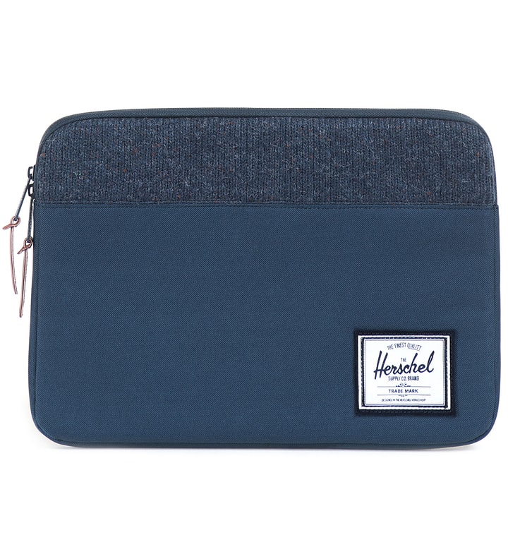 Navy Knit Anchor Sleeve For 13” Macbook Pro Placeholder Image