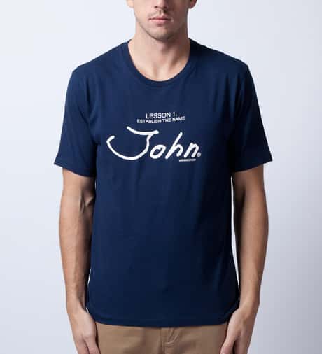 JohnUNDERCOVER - Navy JUL3802 T-Shirt | HBX