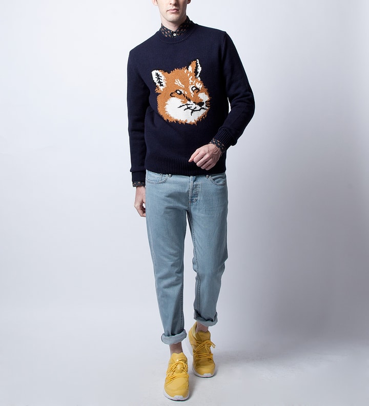 Navy Fox Head Pullover Placeholder Image