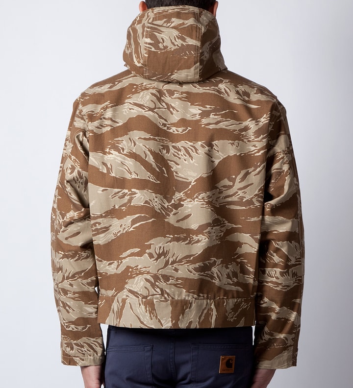 Tiger Camo Hooded Windbreaker Placeholder Image