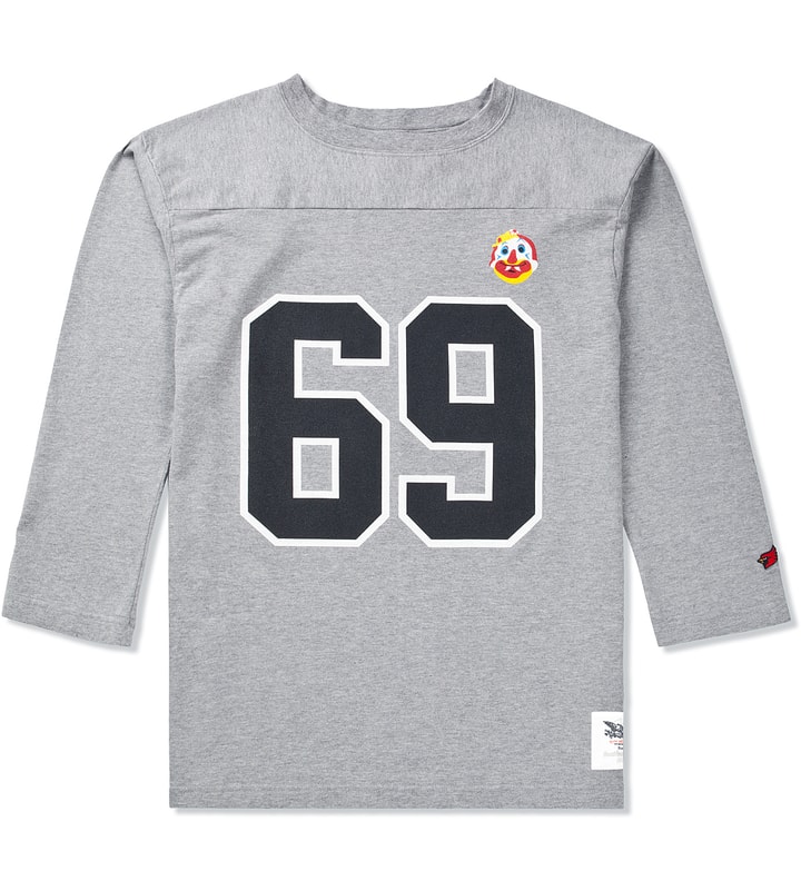 Heather Grey 69 Football T-Shirt  Placeholder Image