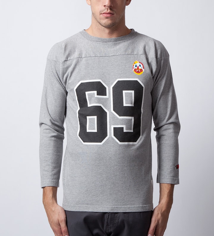 Heather Grey 69 Football T-Shirt  Placeholder Image