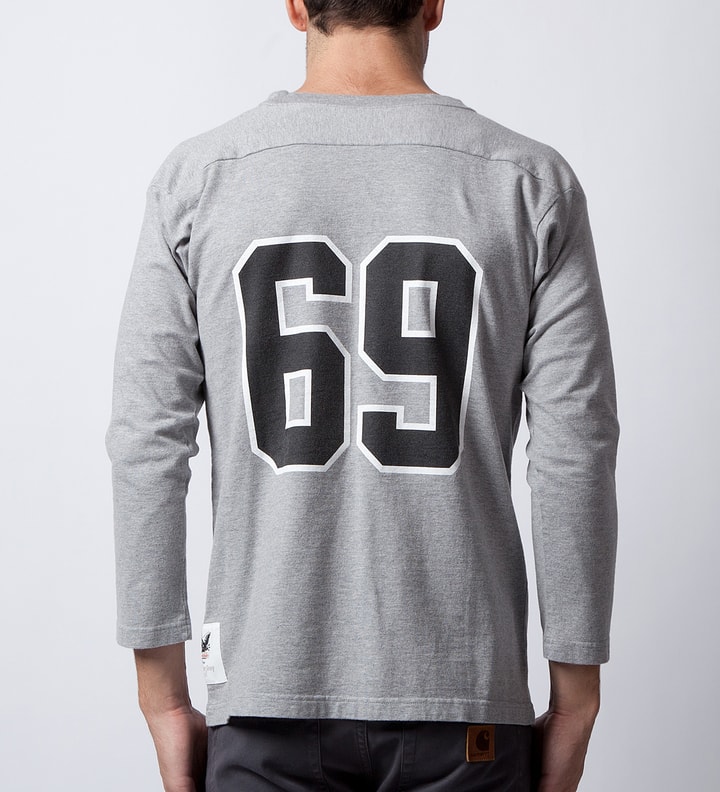 Heather Grey 69 Football T-Shirt  Placeholder Image