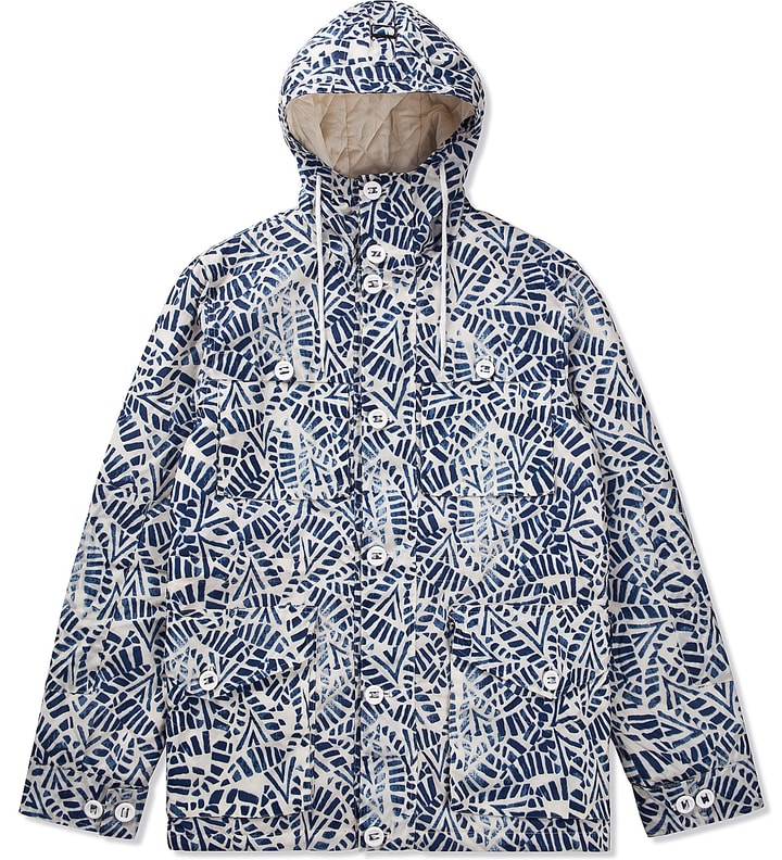 White/Blue Abstract Four Pocket Jacket Placeholder Image