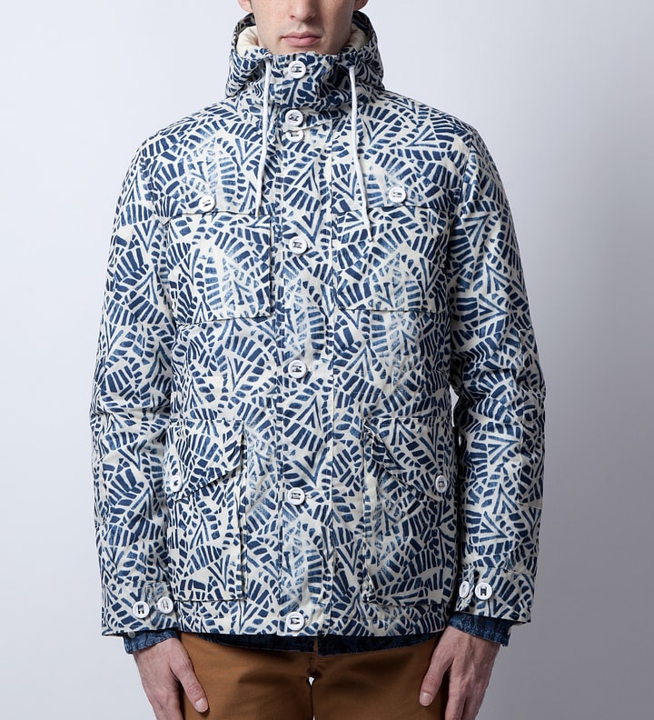 White/Blue Abstract Four Pocket Jacket Placeholder Image
