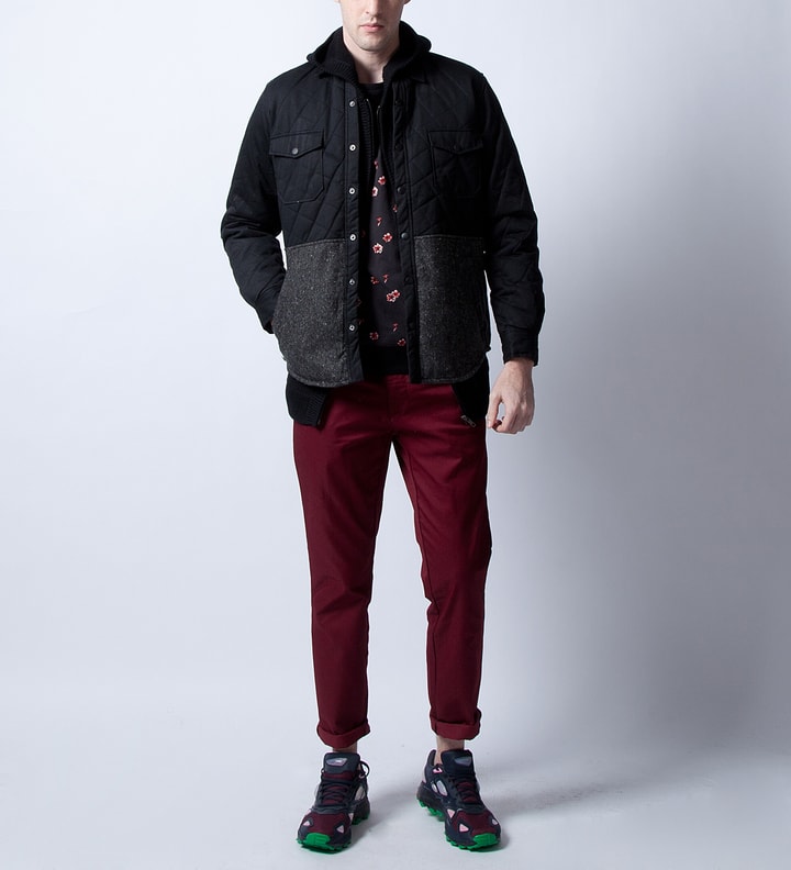 CK Waxed Twill & K56 Grey Speckled Twill Quilted Shirt Jacket Placeholder Image