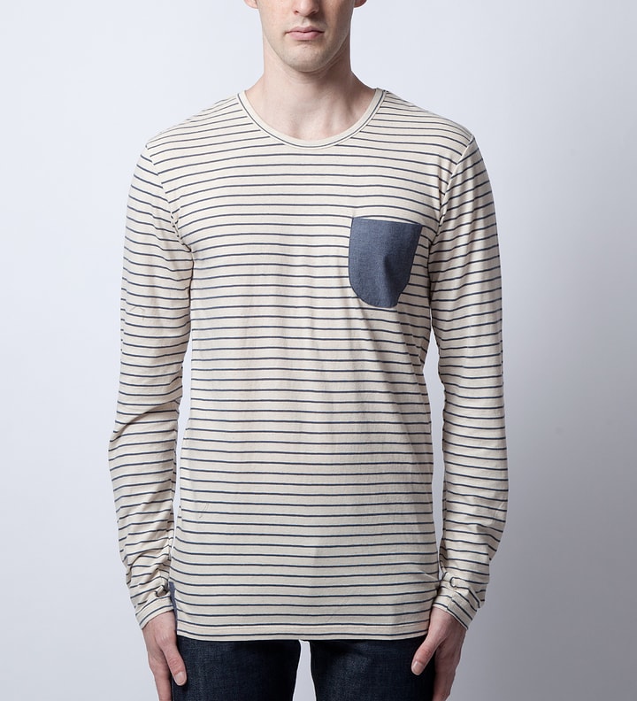 Shades of Grey by Micah Cohen Slate Stripe L/S Sailing Shirt