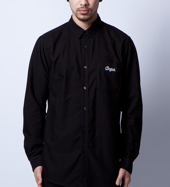 Black Oxford Embroidery Detail Shirt Placeholder Image