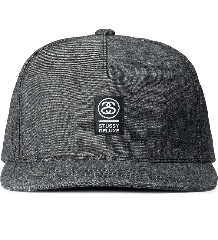 Black 5 Panel Chambray Hat Placeholder Image