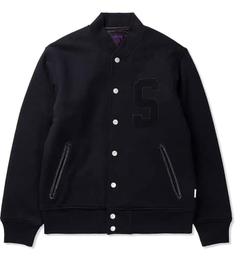 Stussy Deluxe - Black Fleece Stadium Jacket | HBX - Globally 