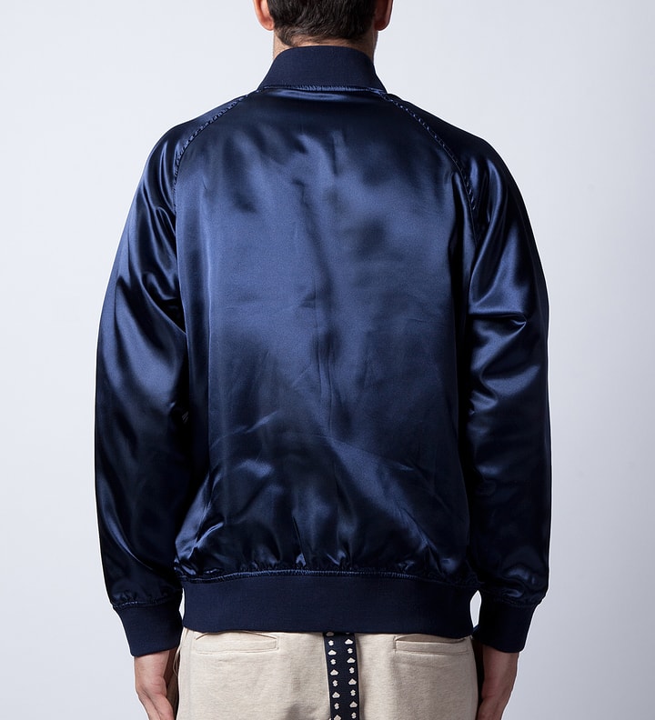 Navy Sport Satin Jacket Placeholder Image