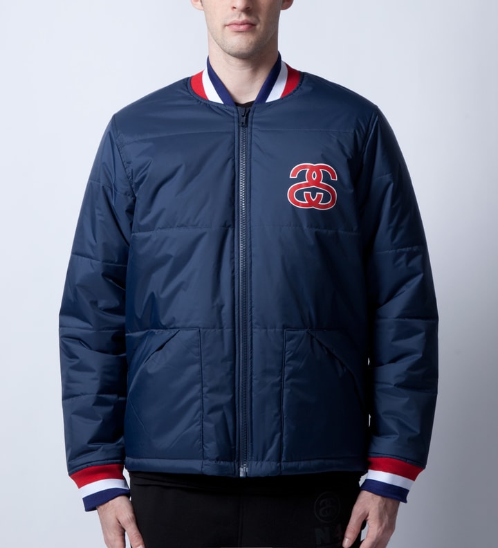 Navy Puffer Rib Jacket Placeholder Image